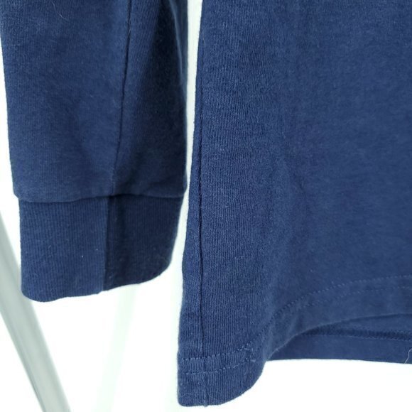 Men's Patagonia Long Sleeve T-Shirt S Blue/Red Logo Sleeve Spellout - Picture 12 of 16